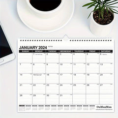 Wall Calendar 18 Monthly Calendar From January To June 36.83 X 27.94 Cm