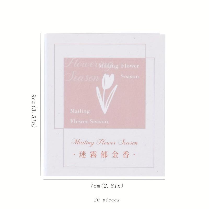 20pcs 3.5In 2.8In Stamp Sticky Notes