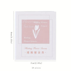 20pcs 3.5In 2.8In Stamp Sticky Notes