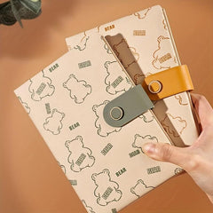 Bear Notebook 128 Sheet Lined Paper with Hasp