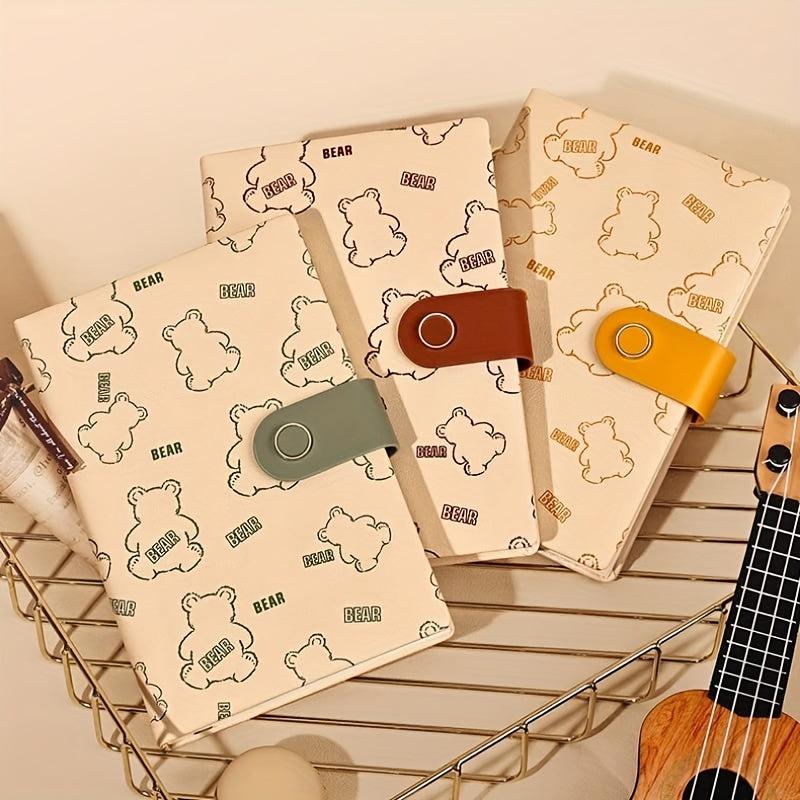 Bear Notebook 128 Sheet Lined Paper with Hasp