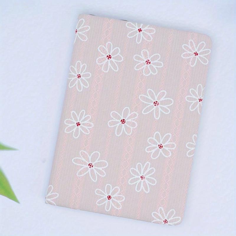 Flower Jacquard Horizontal Line Double Inner Page Pocket Student Stationery