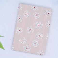 Flower Jacquard Horizontal Line Double Inner Page Pocket Student Stationery