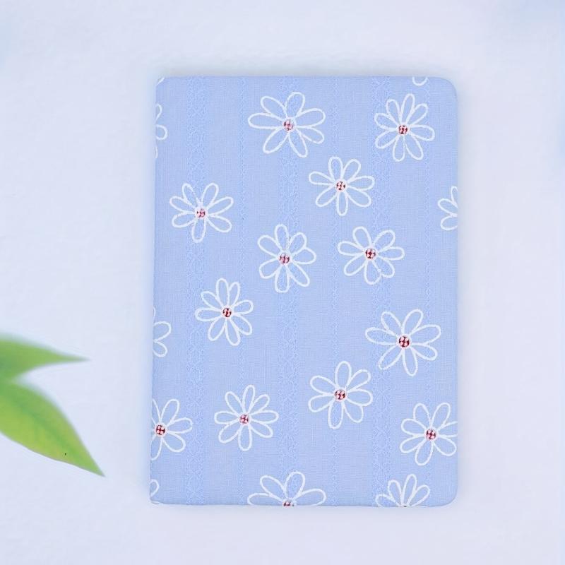 Flower Jacquard Horizontal Line Double Inner Page Pocket Student Stationery