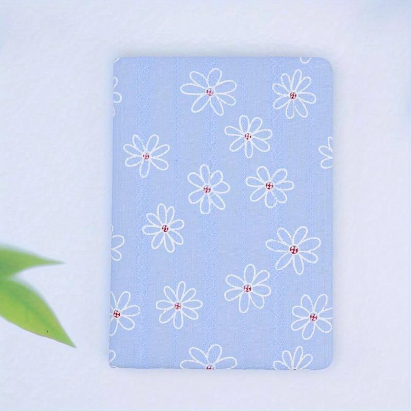Flower Jacquard Horizontal Line Double Inner Page Pocket Student Stationery