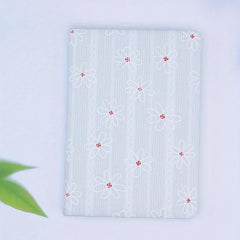 Flower Jacquard Horizontal Line Double Inner Page Pocket Student Stationery