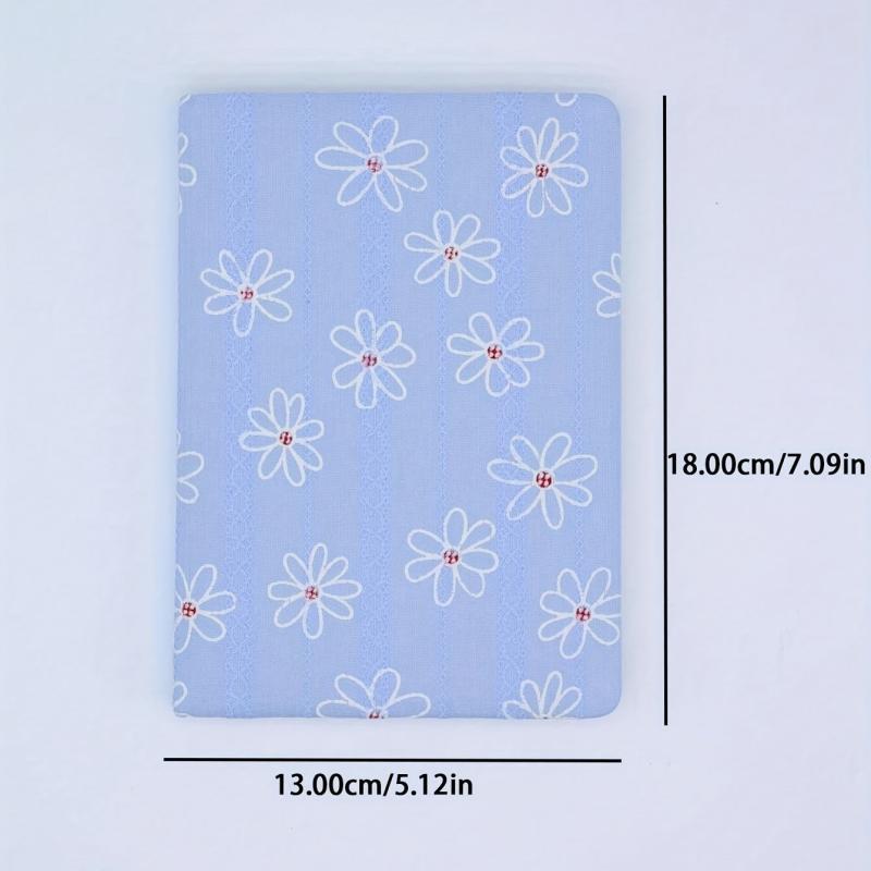 Flower Jacquard Horizontal Line Double Inner Page Pocket Student Stationery