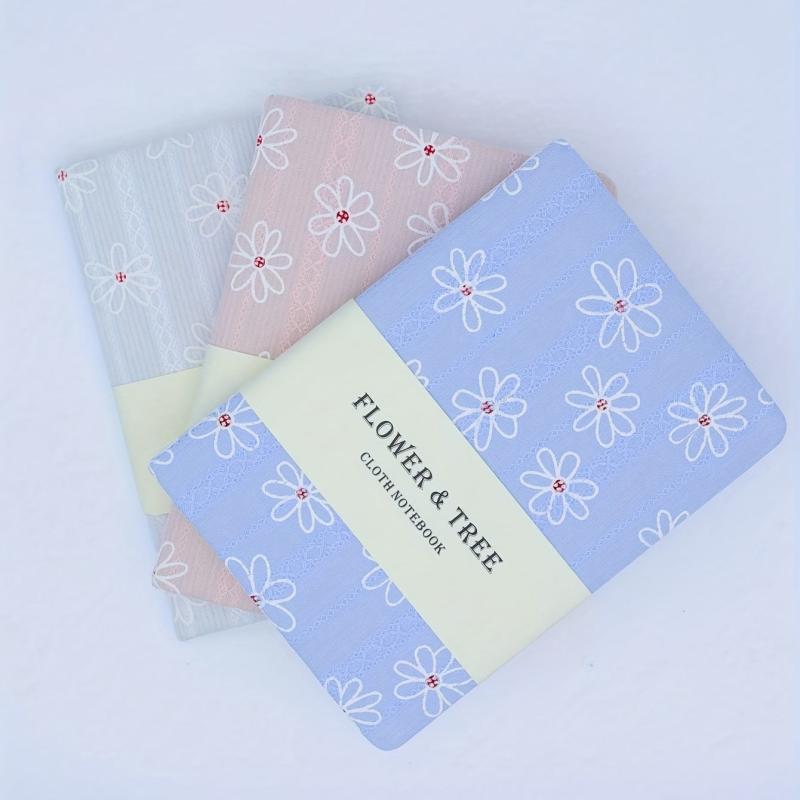 Flower Jacquard Horizontal Line Double Inner Page Pocket Student Stationery