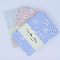 Flower Jacquard Horizontal Line Double Inner Page Pocket Student Stationery