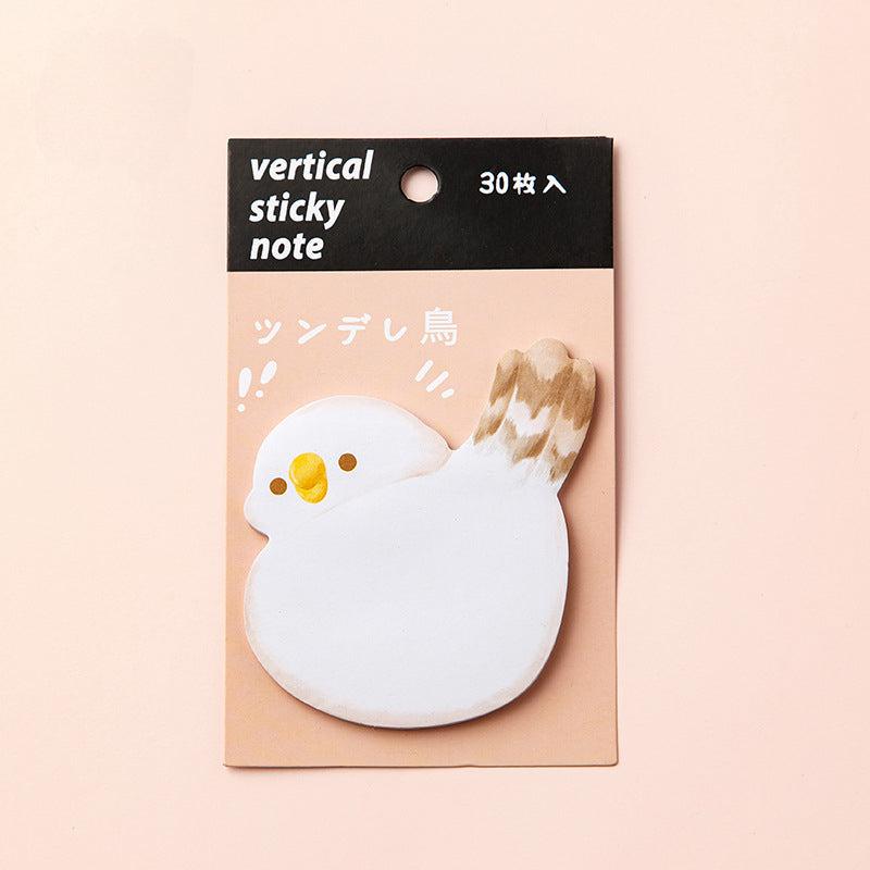 4pcs Mixed Office Notepad Cartoon Animal Memo Pad