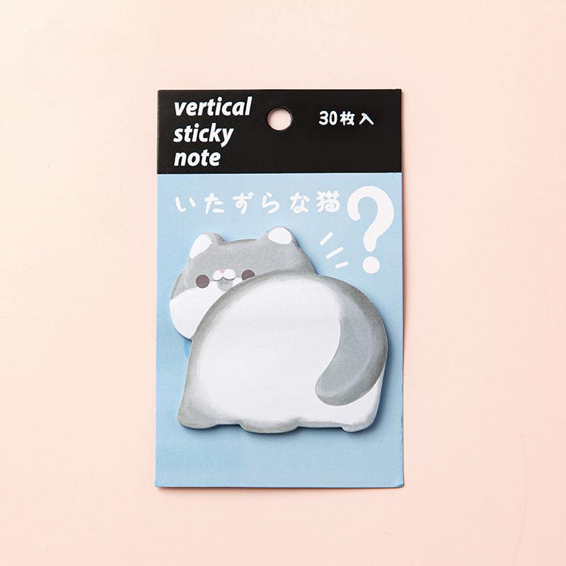 4pcs Mixed Office Notepad Cartoon Animal Memo Pad