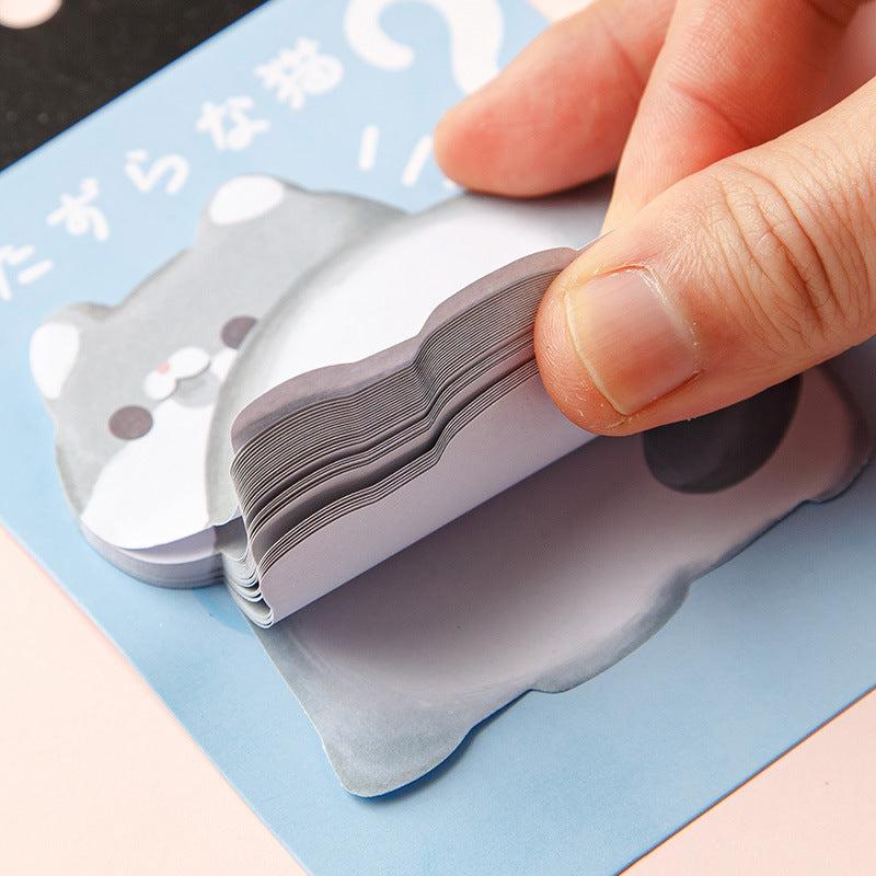 4pcs Mixed Office Notepad Cartoon Animal Memo Pad