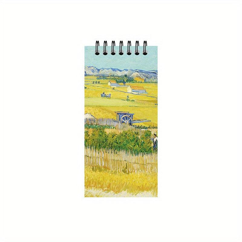 80sheets H5 Checkered Portable World Famous Painting Series Coil Book