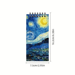 80sheets H5 Checkered Portable World Famous Painting Series Coil Book