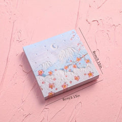 2pcs Prosperous Painting Sticky Notes - High Value Hand Account Scenery Memo Pad