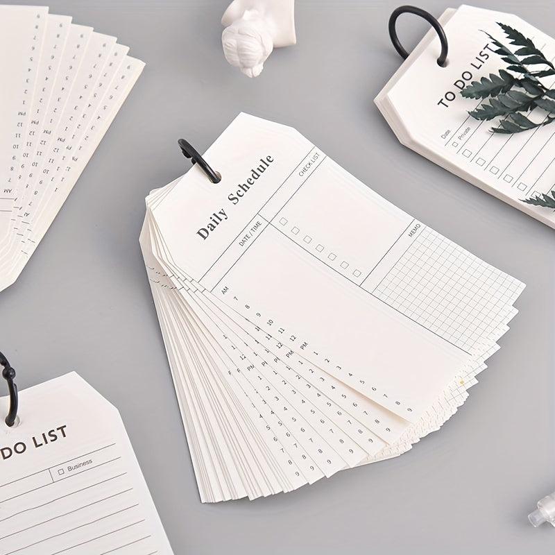 2pcs 104 Pieces Stationery Ring Schedule Planner Loose leaf Note Book