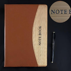 PU Leather Notebook 60K 18K Horizontal Line Business Office Learning