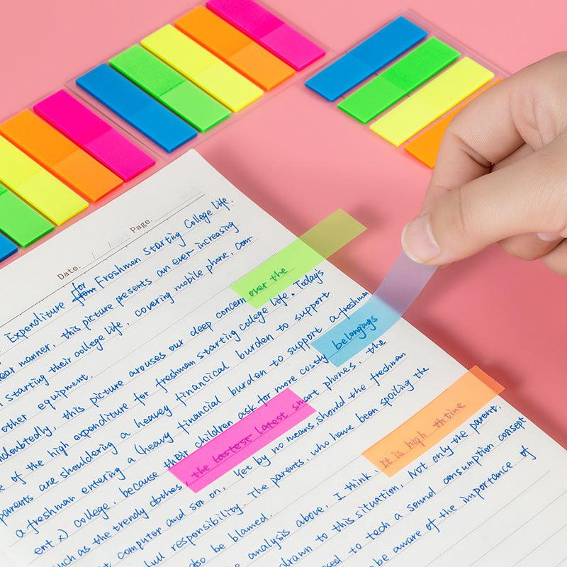 Translucent Sticky Notes Self-adhesive Waterproof Pads for School and Office