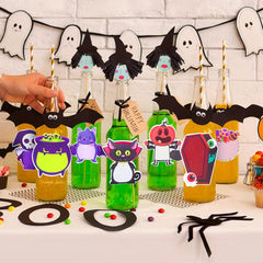 300 Sheets Halloween Cartoon Sticky Notes 10 Books Stickers Page Markers