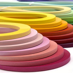 100pcs Monochrome 5mm Duct Paper Roll Painting Material