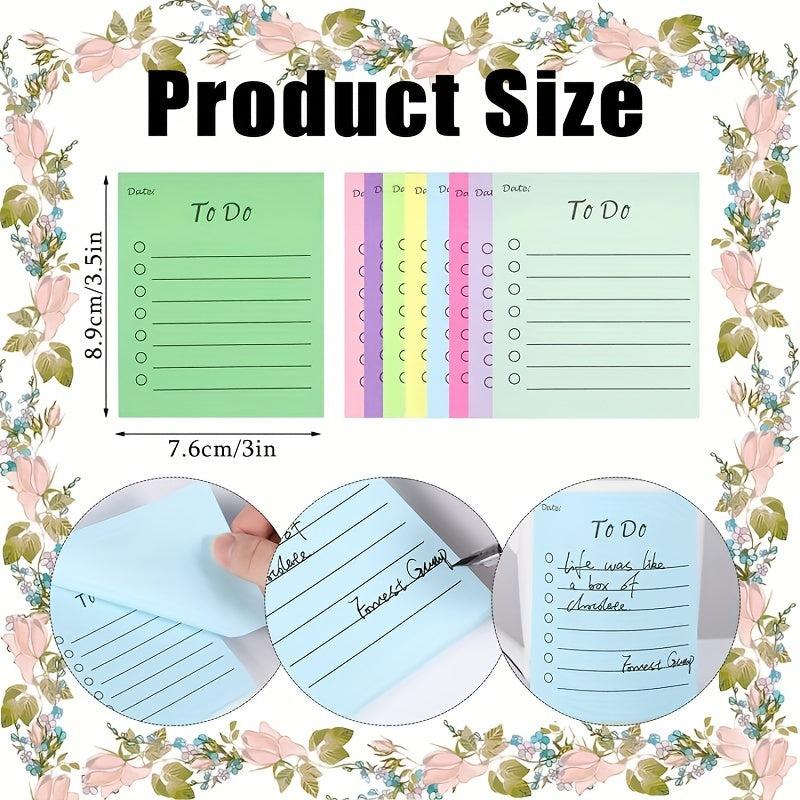 9pcs Sticky Notes 450 Sheets Adhesive Notebook School Stationery