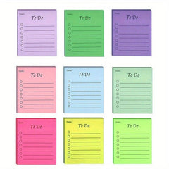 9pcs Sticky Notes 450 Sheets Adhesive Notebook School Stationery
