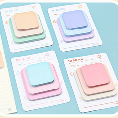 4pcs Creative Stacking Sticky Notes Colorful Sticky Note Paper