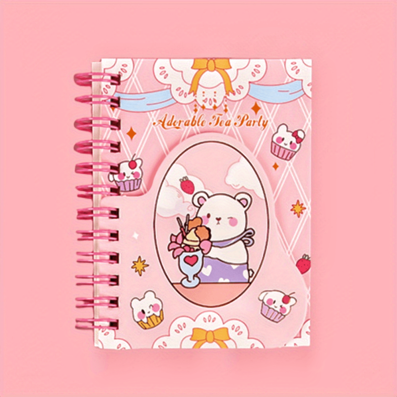 Ruled Spiral Notebook Journal College Ruled Hardcover Inner Pocket