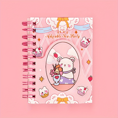 Ruled Spiral Notebook Journal College Ruled Hardcover Inner Pocket