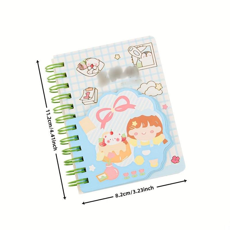 Ruled Spiral Notebook Journal College Ruled Hardcover Inner Pocket