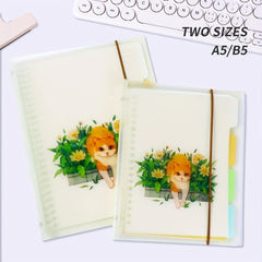 Hongtai B5 Loose Leaf Grid Notebook - 50 Thick Pages, High Value, Non-Sticky