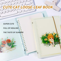 Hongtai B5 Loose Leaf Grid Notebook - 50 Thick Pages, High Value, Non-Sticky