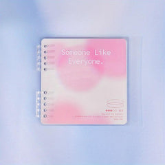 Ring Binder Transparent Notepad PP Cover Thin Student Loose Leaf Notebook