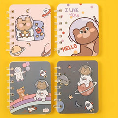 2pcs Cartoon A7 Coil Book Loose leaf Notebook Student
