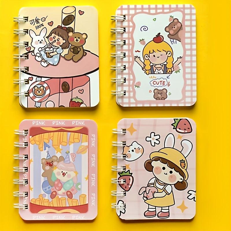 2pcs Cartoon A7 Coil Book Loose leaf Notebook Student