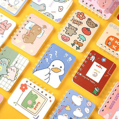 2pcs Cartoon A7 Coil Book Loose leaf Notebook Student