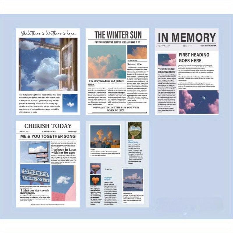 50pcs Basic Journal Note Stickers, DIY Decorative Memo Notebook Sticky Notes