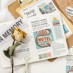 50pcs Basic Journal Note Stickers, DIY Decorative Memo Notebook Sticky Notes