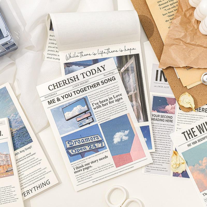 50pcs Basic Journal Note Stickers, DIY Decorative Memo Notebook Sticky Notes