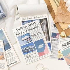 50pcs Basic Journal Note Stickers, DIY Decorative Memo Notebook Sticky Notes