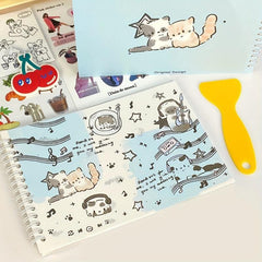 A5 Double Sided Diary Release Book Cartoon Journal