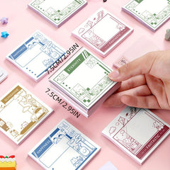 100 Sheets Cartoon Sticky Notes for Student Notes - 2pcs