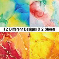 Scrapbook Paper Pad 24 Sheets Colours Pattern Cardstock 6 X 6 Decorative Art Pap