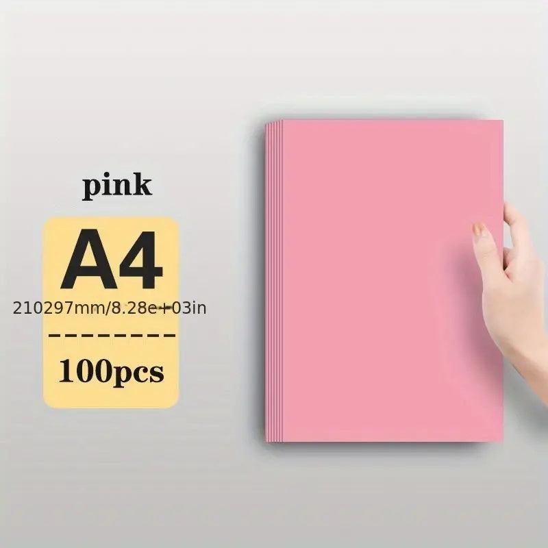 A4 160g Thick Cardboard for Painting, Red/Pink/Purple