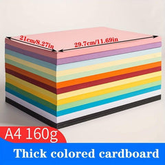 A4 160g Thick Cardboard for Painting, Red/Pink/Purple