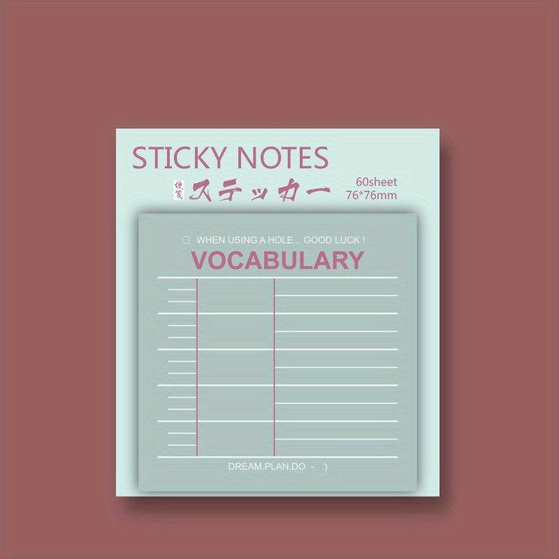 Cute Cartoon Sticker Memo Notebooks
