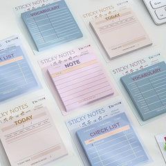 Cute Cartoon Sticker Memo Notebooks