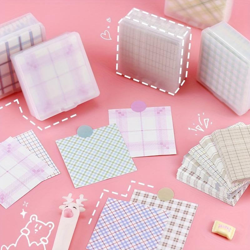 200 Creative Storage Boxes with Grid Folding Paper, Bright Colors & Stripes