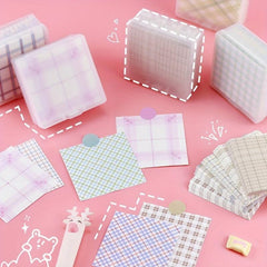 200 Creative Storage Boxes with Grid Folding Paper, Bright Colors & Stripes