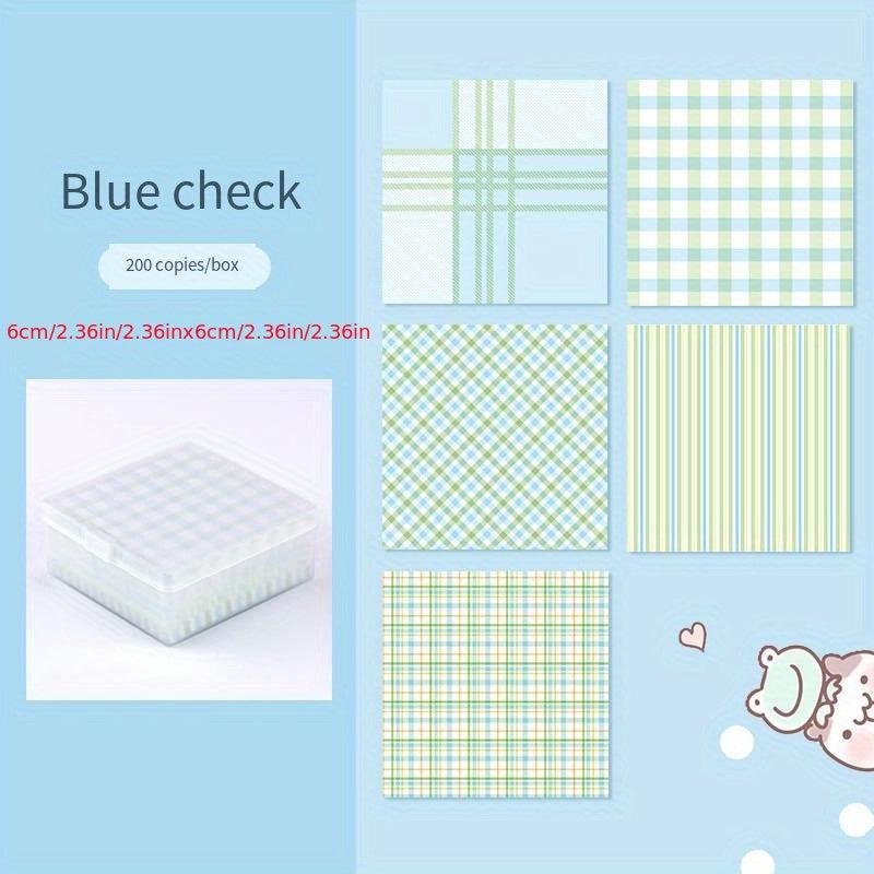 200 Creative Storage Boxes with Grid Folding Paper, Bright Colors & Stripes